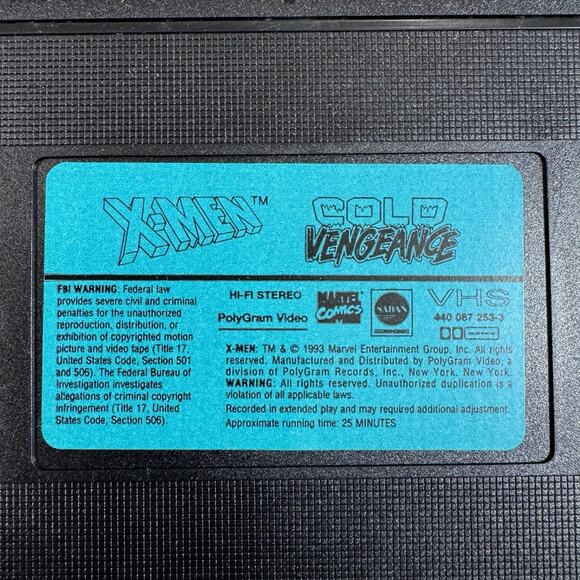 Vintage X-Men VHS Lot of 3 1993 Volumes 3, 4, & 5 Marvel Comics - Picture 11 of 15